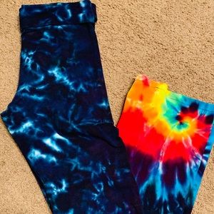 American apparel tye dye yoga pants